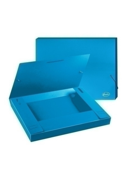 CARPETA de PROYECTOS FOROFIS PP A4 GOMAS 3 cm AZUL