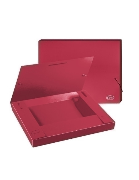 CARPETA de PROYECTOS FOROFIS PP A4 GOMAS 3 cm ROJO