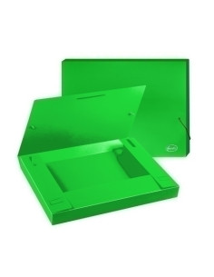 CARPETA de PROYECTOS FOROFIS PP A4 GOMAS 3 cm VERDE