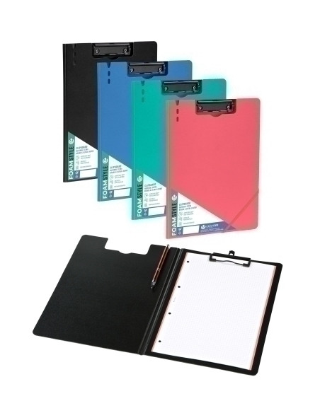 CARPETA con PINZA MINICLIP SUPERIOR CARCHIVO FOAM STYLE PP A4 SURTIDO