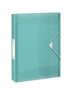CARPETA de PROYECTOS ESSELTE COLOUR BREEZE PP A4 GOMAS 25 cm AZUL