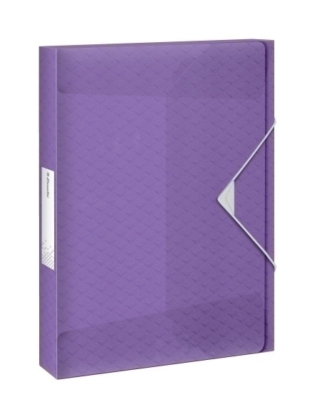 CARPETA de PROYECTOS ESSELTE COLOUR BREEZE PP A4 GOMAS 4 cm MALVA