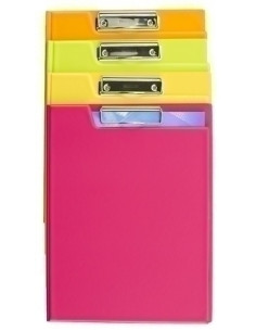CARPETA con PINZA MINICLIP SUPERIOR IBERPLAS PVC FUN COLOR F EXPOSITOR de 18