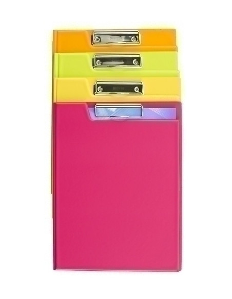 CARPETA con PINZA MINICLIP SUPERIOR IBERPLAS PVC FUN COLOR F EXPOSITOR de 18