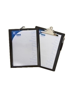 CARPETA con PINZA PORTABLOCS IBERPLAS PVC F NEGRO pinza gigante
