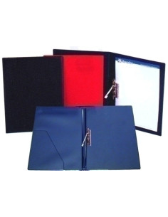 CARPETA con PINZA MINICLIP LATERAL IBERPLAS PVC F BURDEOS