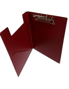 CARPETA con PINZA MINICLIP SUPERIOR IBERPLAS PVC 4 BURDEOS
