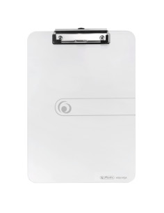 CARPETA con PINZA PORTABLOCS  HERLITZ A4 TRANSPARENTE 11205697