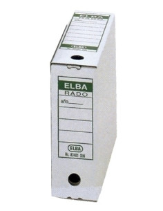 CAJA ARCHIVO DEFINITIVO CARTON ELBA A4 95mm 8340100