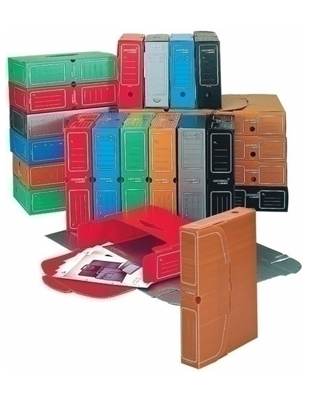 CAJA ARCHIVO DEFINITIVO PP CARCHIVO F 100mm VERDE