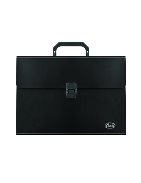 CLASIFICADOR ACORDEON FOROFIS PP OPACO A4 13 DPTOS CON ASA Y  BROCHE NEGRO