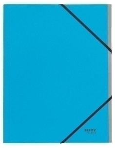 CARPETA CLASIFICADORA LEITZ RECYCLE CARTON A4 6 SEPARADcon GOMAS AZUL