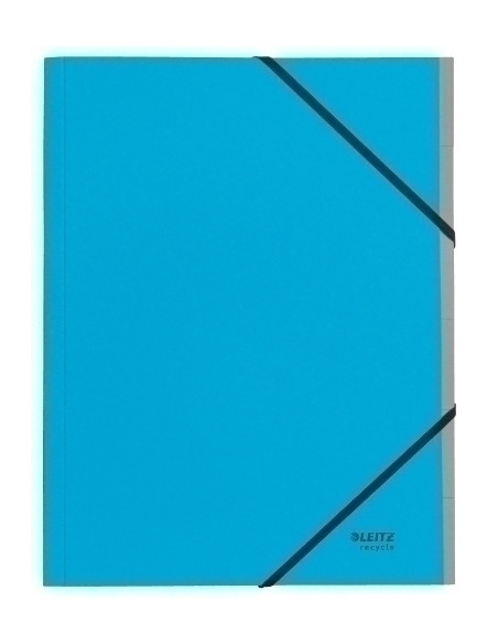 CARPETA CLASIFICADORA LEITZ RECYCLE CARTON A4 6 SEPARADcon GOMAS AZUL