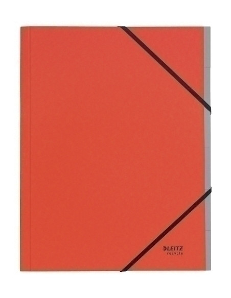 CARPETA CLASIFICADORA LEITZ RECYCLE CARTON A4 6 SEPARADcon GOMAS ROJO