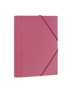 CARPETA CLASIFICADORA DOHE CARTON PLASTIF F 12 DPTOSGOMAS y SOLAPA ROSA