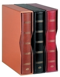 ALBUM de BILLETES PARDO 4 anillas UNIVERSAL BURDEOS