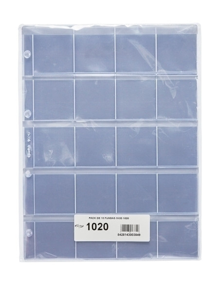 FUNDA para ALBUM de MONEDAS PARDO 20 aloj