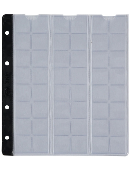 FUNDA para ALBUM de MONEDAS PARDO con LOMO RFZONEGRO Ø 22mm 48 aloj