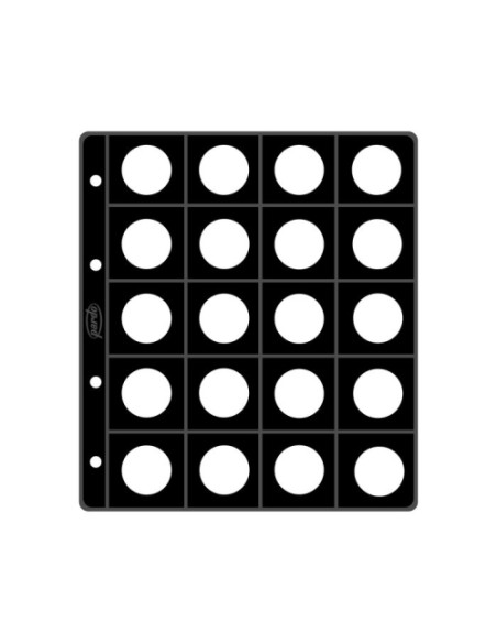 FUNDA para ALBUM de MONEDAS PARDO especial 2 EUROS 20 aloj