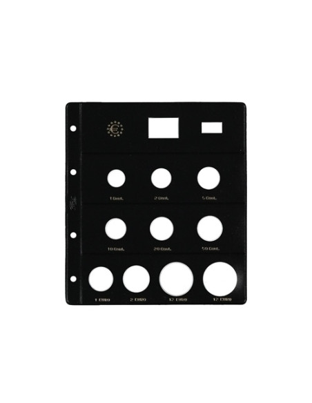 FUNDA para ALBUM de MONEDAS PARDO tipo CLARABOYA EUROS 10 aloj especial 1212 