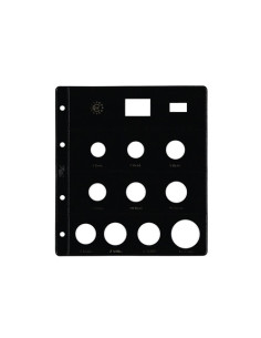 FUNDA para ALBUM de MONEDAS PARDO tipo CLARABOYA EUROS 10 aloj especial 212 