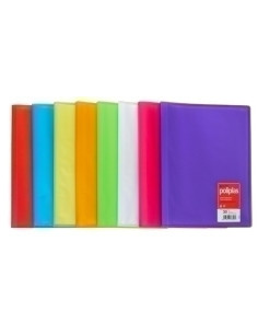 CARPETA FUNDAS TARIFARIO GRAFOPLAS PP FLEXIBLE POLIPLAS TRANS F 40 F NARANJA