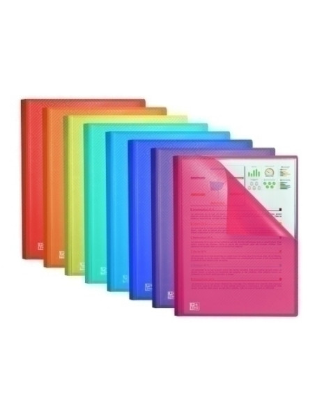 CARPETA FUNDAS TARIFARIO OXFORDELBA URBAN PP TRANSLUCIDO A4 30 F SURTIDO 8 colores