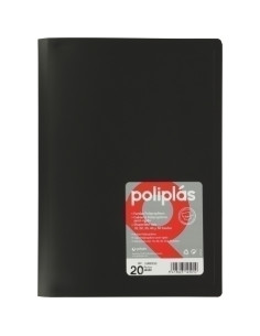 CARPETA FUNDAS TARIFARIO GRAFOPLAS PP FLEXIBLE POLIPLAS OPACO F 50 F NEGRO