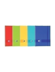 CARPETA FUNDAS TARIFARIO OXFORD LIVE&GO ESPIRAL PP A4 30 F CON GOMA SURTIDO 5 colores VIVOS