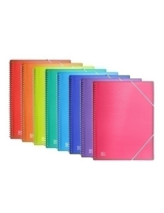 CARPETA FUNDAS TARIFARIO OXFORDELBA URBAN ESPIRAL PP TRANSLUCIDO A4 40 F SURTIDO 8 colores