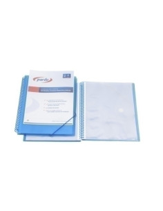 CARPETA FUNDAS TARIFARIO PARDO STUDIO STYLE ESPIRAL PP F 40 F AZUL