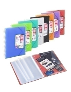 CARPETA FUNDAS TARIFARIO CARCHIVO ARCHIVEX-STAR ESPIRAL PP A4 con GOMA 40 F VERDE CLARO