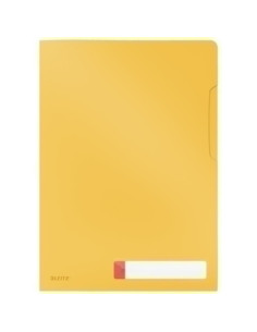 DOSIER ANGULO RECTO LEITZ COSY PP RECICLABLE SEMI OPACO A4 AMARILLO PACK de 3