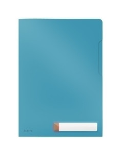 DOSIER ANGULO RECTO LEITZ COSY PP RECICLABLE SEMI OPACO A4 AZUL PACK de 3
