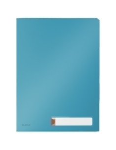 DOSIER ANGULO RECTO LEITZ COSY PP RECICLABLE SEMI OPACO A4 con PESTAÑAS AZUL PACK de 3