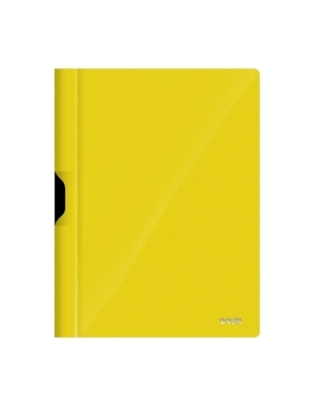 DOSIER CLIP PP A4 pinza METAL 30h AMARILLO