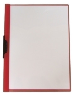 DOSIER CLIP DATABANK PP A4 pinza METAL 30h ROJO