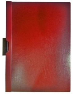 DOSIER CLIP ESSELTE PVC CLIP FILE A4 pinza METAL 30h ROJO VIVIDA