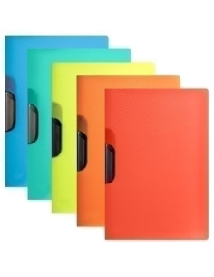 DOSIER CLIP OXFORDELBA URBAN PP TRANSLUCIDO A4 pinza PLASTICO 30h SURTIDO 5 colores