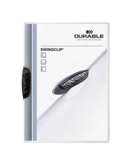 DOSIER CLIP SWINGCLIP PP A4 2260 pinza PLASTICO PIVOTOPACO 30h NEGRO