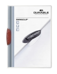 DOSIER CLIP SWINGCLIP PP A4 2260 pinza PLASTICO PIVOTOPACO 30h ROJO
