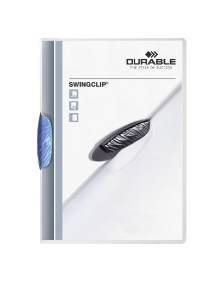 DOSIER CLIP SWINGCLIP PP A4 2260 pinza PLASTICO PIVOTTRANSL30h AZUL