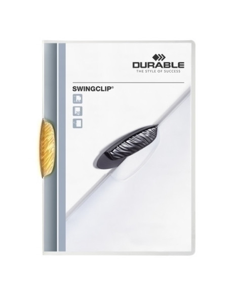 DOSIER CLIP SWINGCLIP PP A4 2260 pinza PLASTICO PIVOTTRANSL30h NARANJA