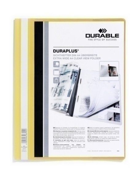 DOSIER FASTENER DURABLE DURAPLUS 2579 A4 AMARILLO