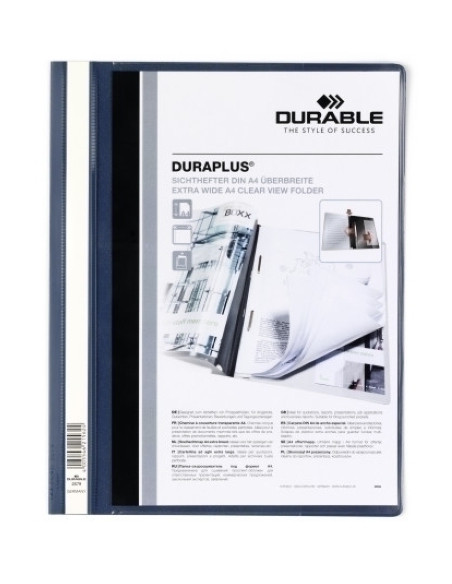 DOSIER FASTENER DURABLE DURAPLUS 2579 A4 AZUL OSCURO