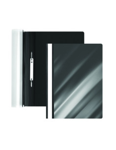 DOSIER FASTENER FOROFIS PVC A4 NEGRO MATE