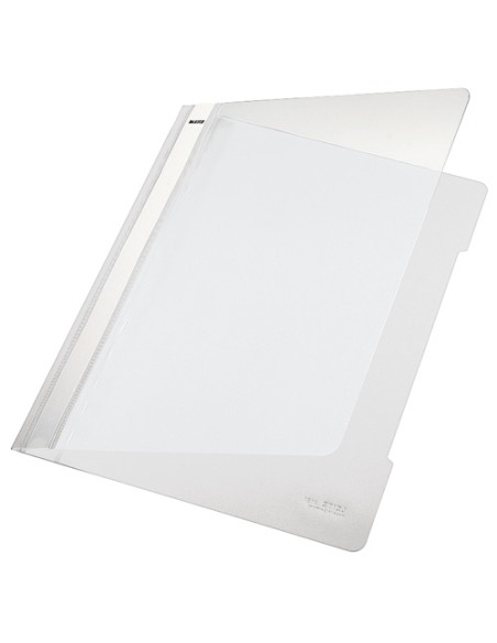 DOSIER FASTENER LEITZ PLASTICO PVC A4 con TARJETERO BLANCO