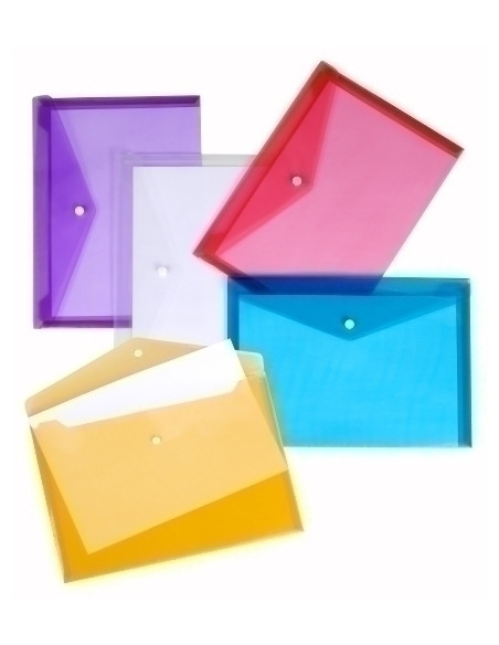 DOSIER SOBRE CARCHIVO PP VELCRO 250x180mm CORREO TRANSL5 colores