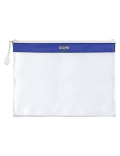 DOSIER SOBRE DOHE CREMALLERA A4 PVC AZUL