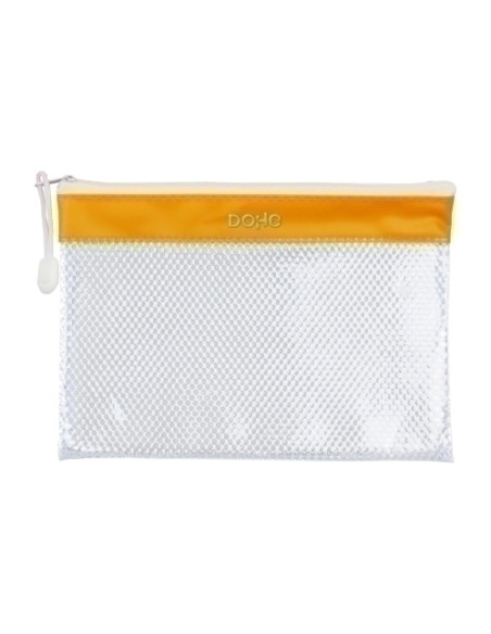 DOSIER SOBRE DOHE CREMALLERA A5 PVC BLANCOAMARILLO
